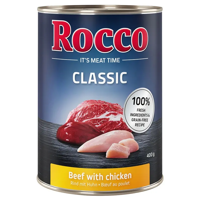 Rocco Classic 6 X 400G - Beef With Chicken
