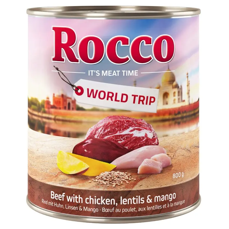 Rocco World Trip: India - Chicken With Lentils & Mango - 6 X 800G