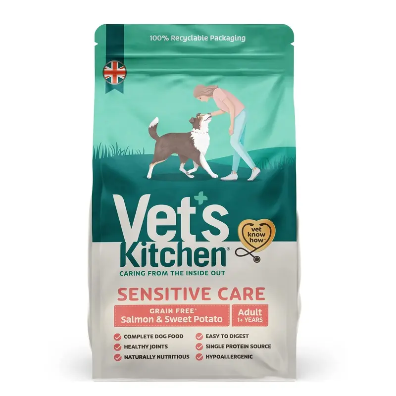 Vets Kitchen Dry Dog Food Adult Grain Free Salmon & Sweet Potato 2.2kg