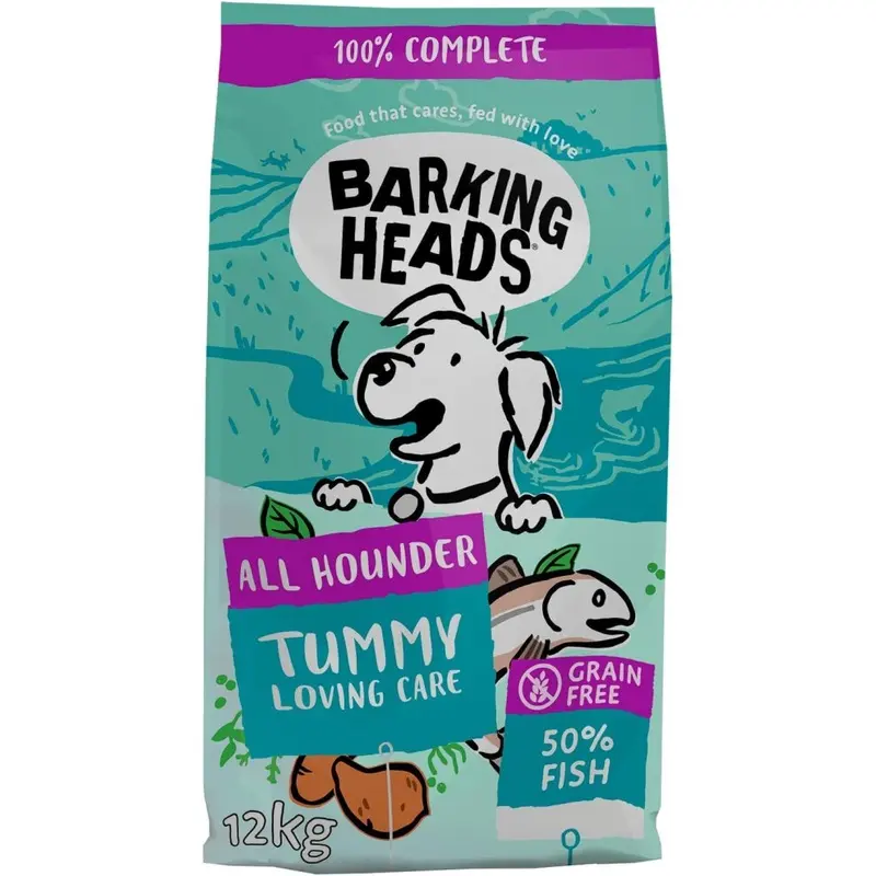 Barking Heads Salmon All Hounder Tummy Lovin Care Fish X 1 12Kg