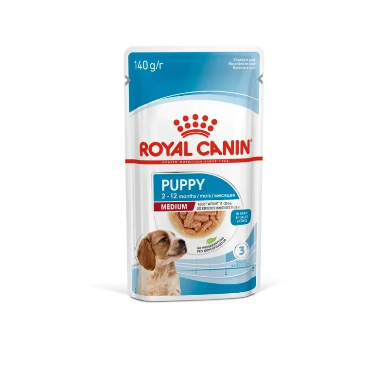 New Royal Canin Health Nutrition Puppy Wet Multipack Gravy 40X140g Medium