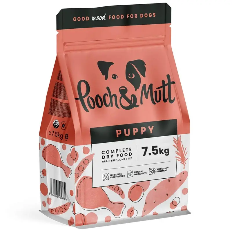 Pooch & Mutt Grain - Complete Puppy Dry Dog Food ( Free), Chicken & Superfood Blend, 7.5Kg