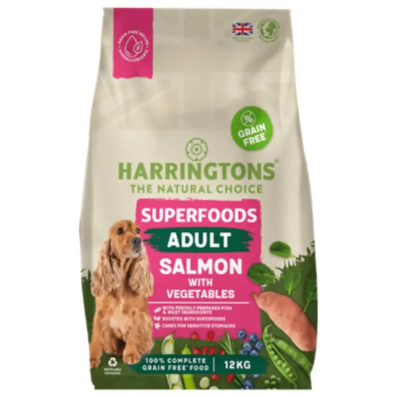 Harringtons Harringtons Free Superfoods 12Kg Grain/Salmon