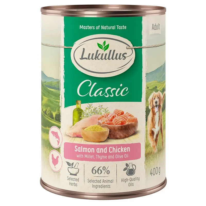 Lukullus Salmon & Chicken - 6 X 400G