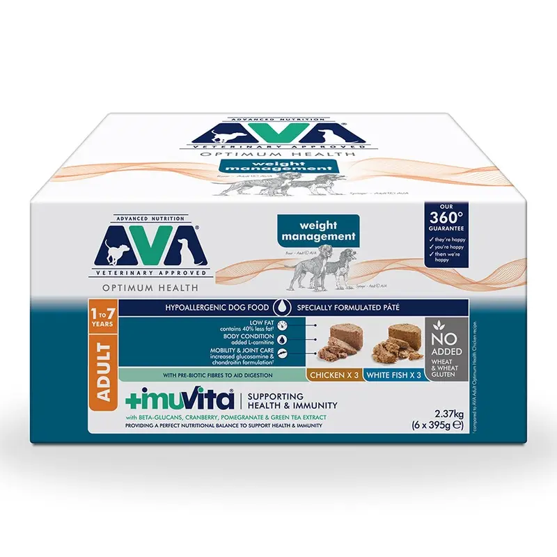 Ava Veterinary Approved Optimum Health Wet Adult Dog Food 6X395G