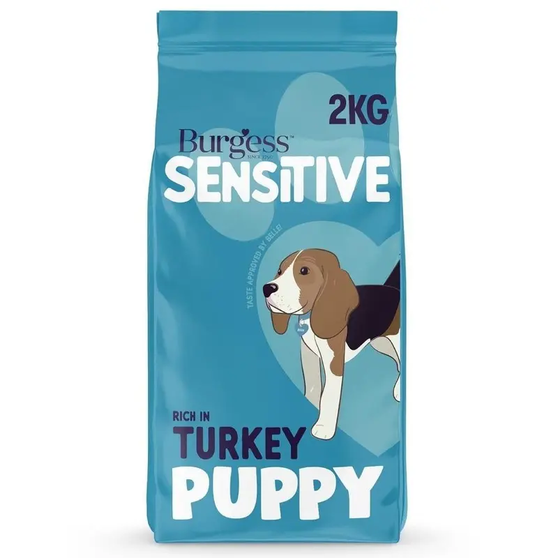 Burgess Sensitive Puppy Food Turkey And Rice - 2Kg