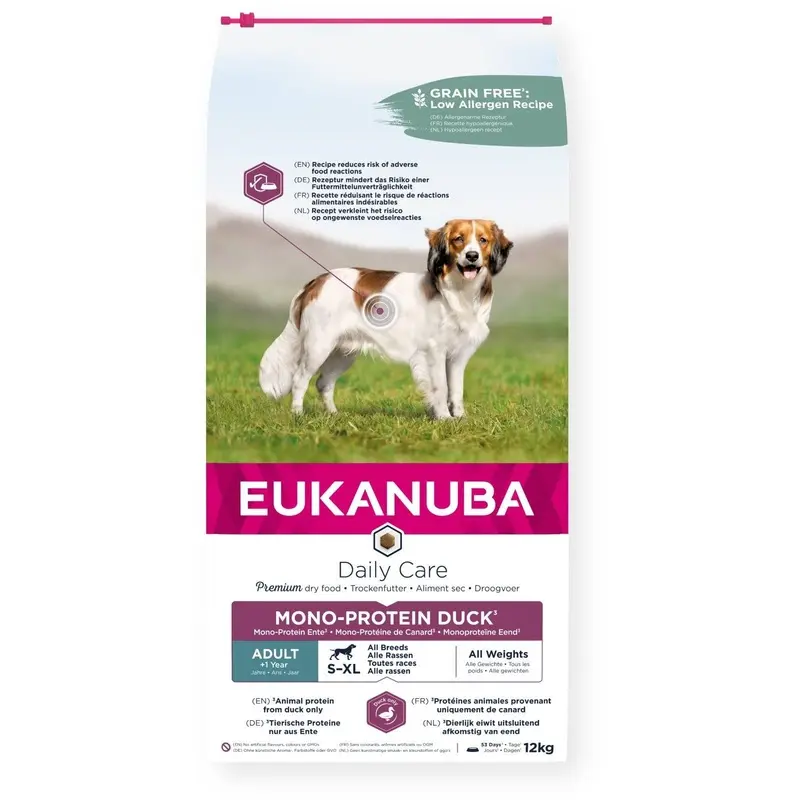 Eukanuba Mono Protein Duck Adult Dog Food - Grain 12Kg