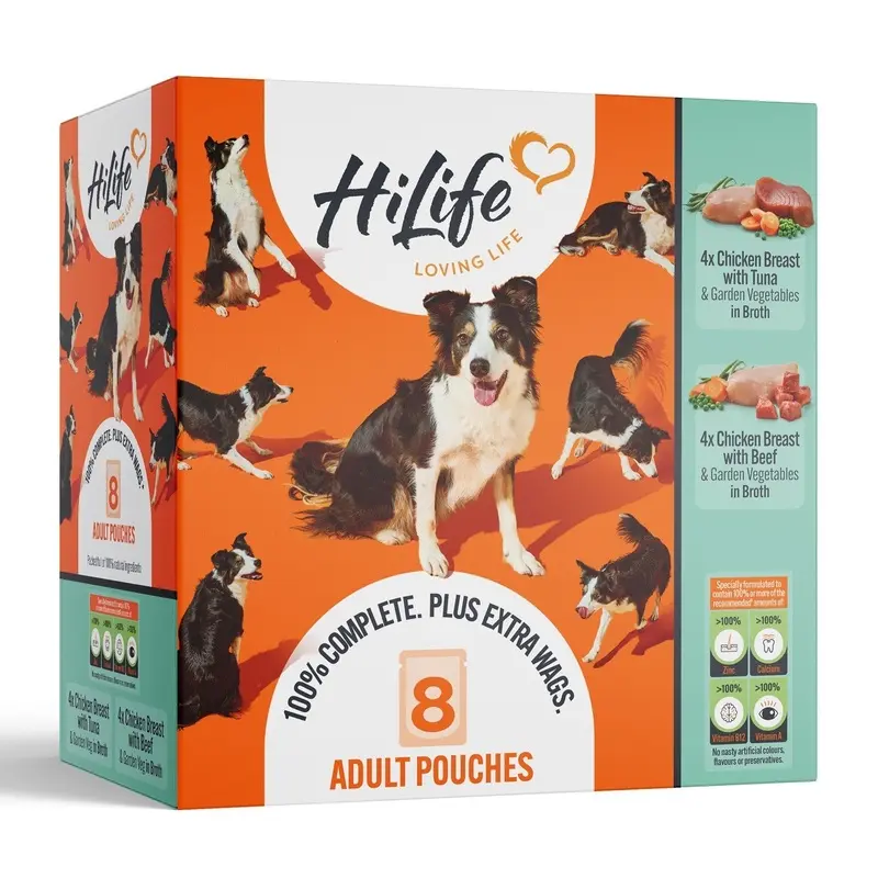 Hi Life Hilife Broth Selection Adult Wet Dog Food - X 150G Size 8