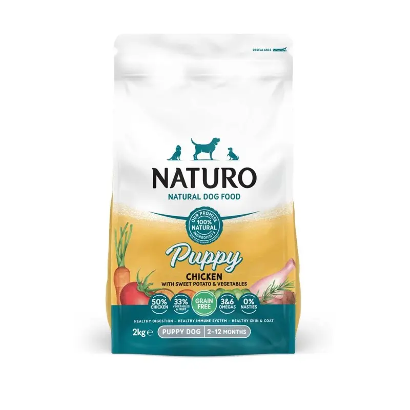 Naturo Puppy Grain Free - Chicken With Sweet Potato & Vegetables - 2Kg