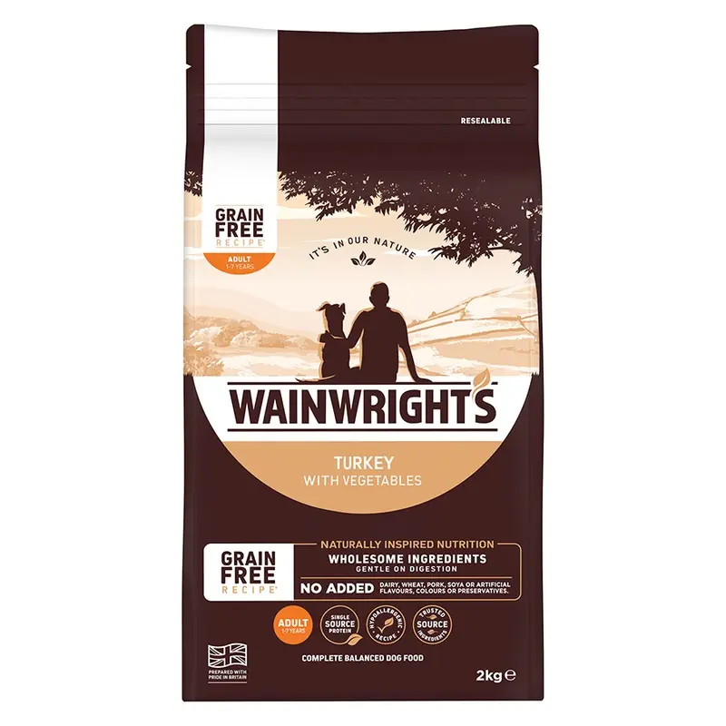 Wainwrights Grain Free Dry Adult Dog Food Turkey 2Kg