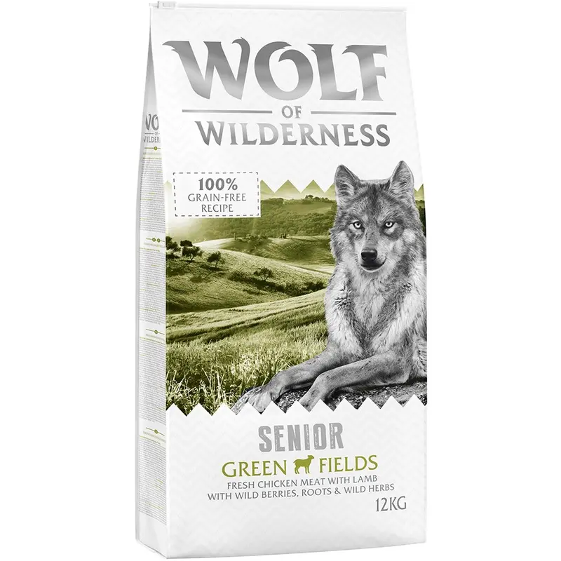 Wolf Of Wilderness Senior "Green Fields" Lamb - Grain-Free - 12Kg