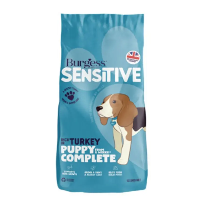 Burgess Sensitive Puppy Turkey & Rice 12.5Kg