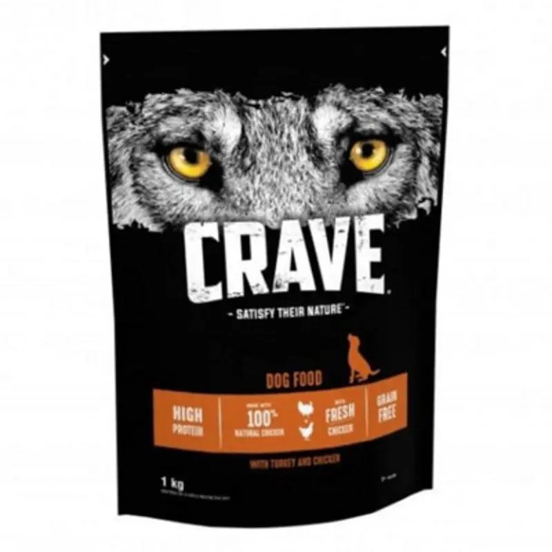 Crave Dog Complete With Turkey & Chicken 1Kg Grain