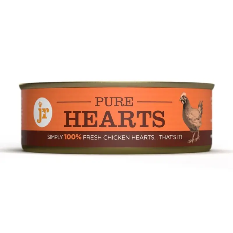 Jr Pet Grain Jr Pure Chicken Hearts Topper And Mixer 80G