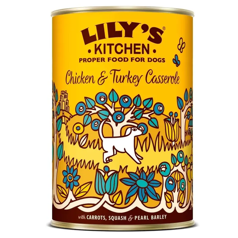 Lilys Kitchen Chicken Casserole Food for Dogs, 400g