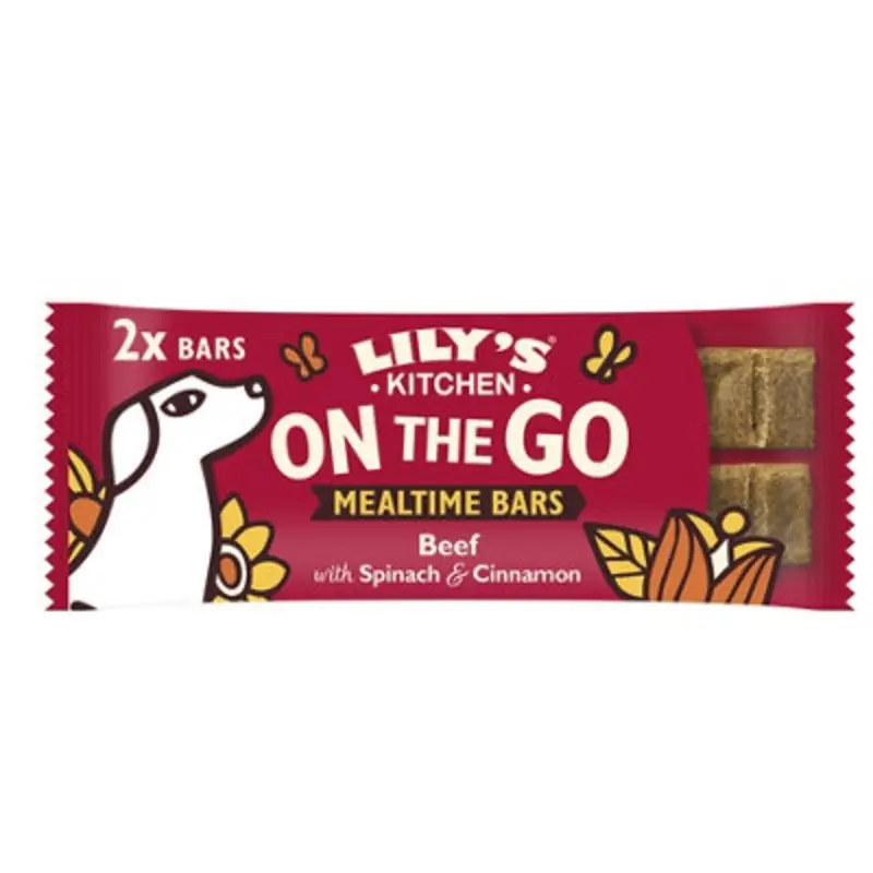 Lilys Kitchen Grain On The Go Bar For Dogs Beef (Pack Of 16) 40G