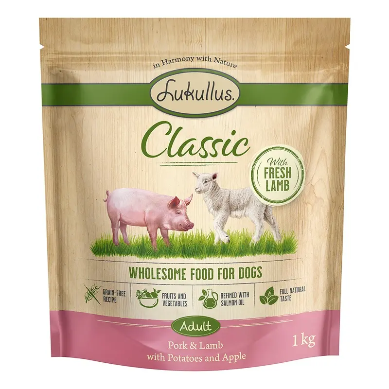 Lukullus 1Kg Dry Dog Food - Special Price! * - Classic Grain-Free Pork & Lamb (1Kg)
