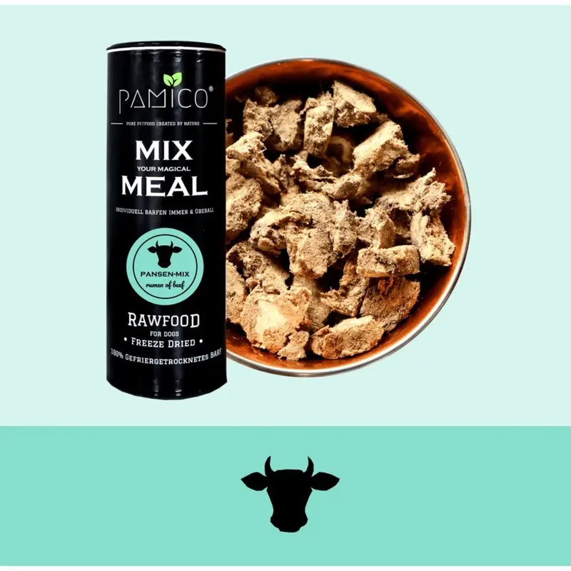 Pamico Green/Blue/Red - Mix Meal Freeze-Dried Beef Tripe Mix | : 140G