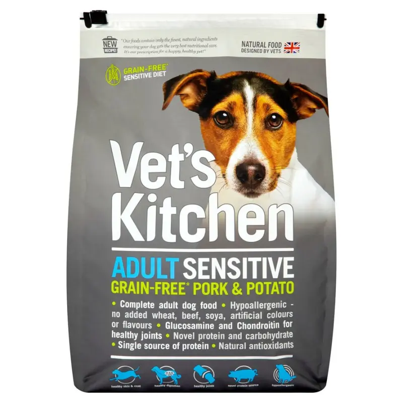 Pets Kitchen Grain Vets Kitchen Free Pork And Potato Dog Food 2.2Kg