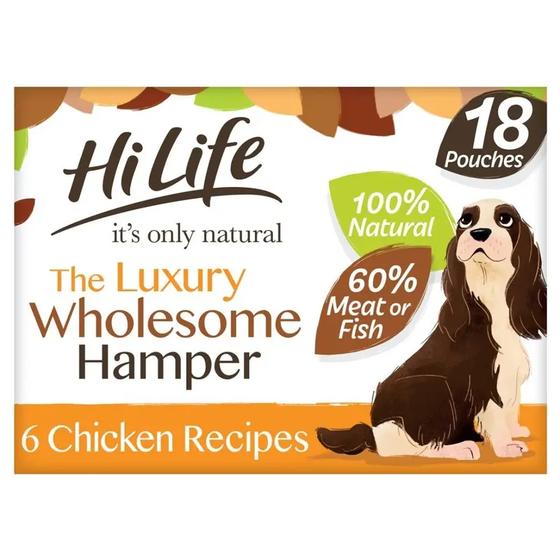 Hi Life Hilife The Luxury Wholesome Hamper For Dogs - X 100G Light/Salmon Size 18