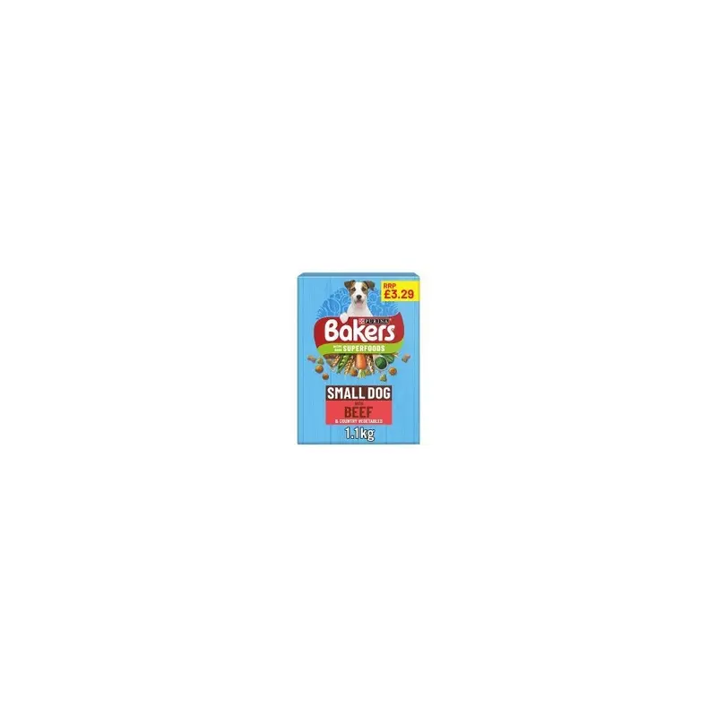 New Bakers Dog Beef With Vegetables Dry Dog Food 1.1Kg (Pack Of 1) Small