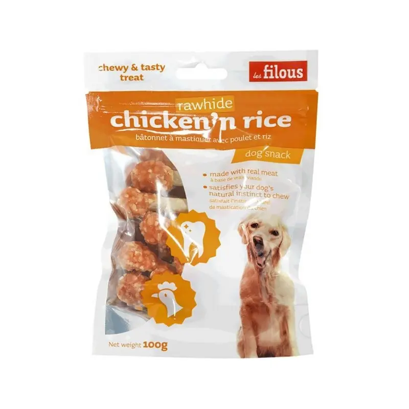 Les Filous Dry Dog Food Raw Hide Chicken n Rice (100 g)