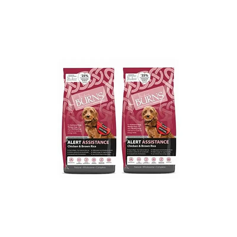 Burns Brown Alert Assistance Adult And Senior - Chicken And Rice 2X12kg
