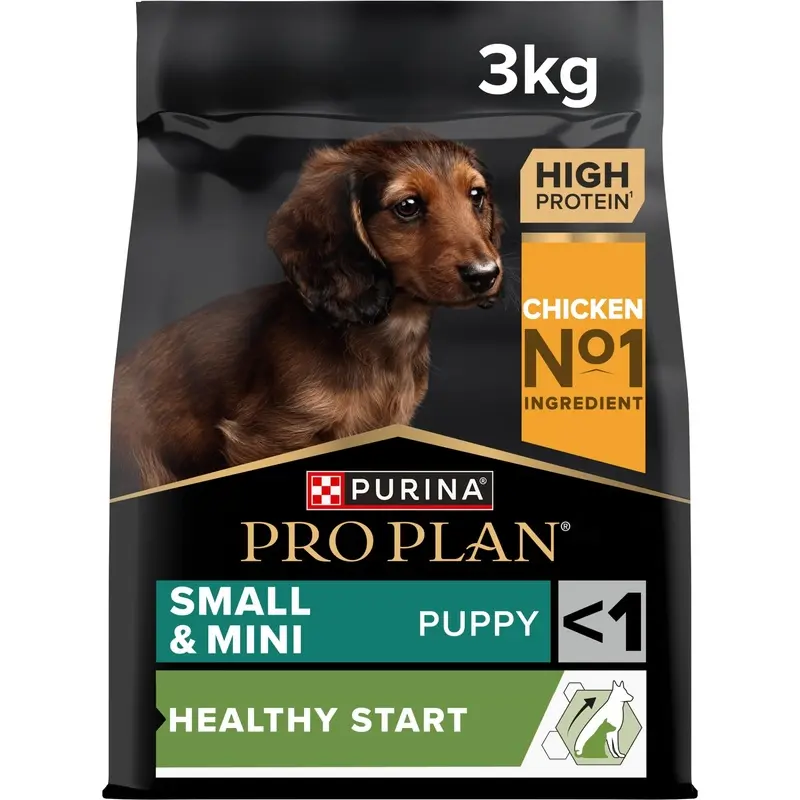 PRO PLAN Small & Mini Puppy Healthy Start Dry Dog Food with Chicken 3kg