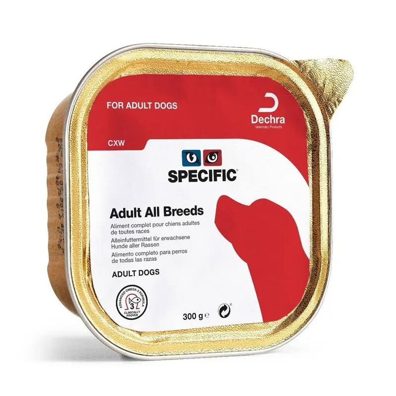 Specific (Dechra) Cxw Adult All Breeds Wet Dog Food - X 300G Size 6