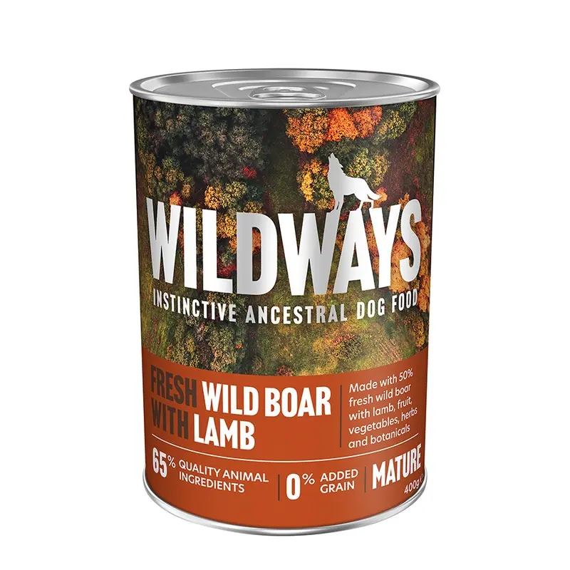 Wildways Fresh Wild Boar With Lamb & Vegetables Dry Senior Dog Food 400G