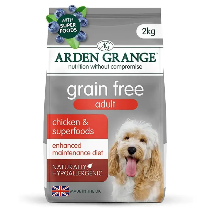 Arden Grange Grain Free Dry Adult Dog Food Chicken & Superfoods 2Kg