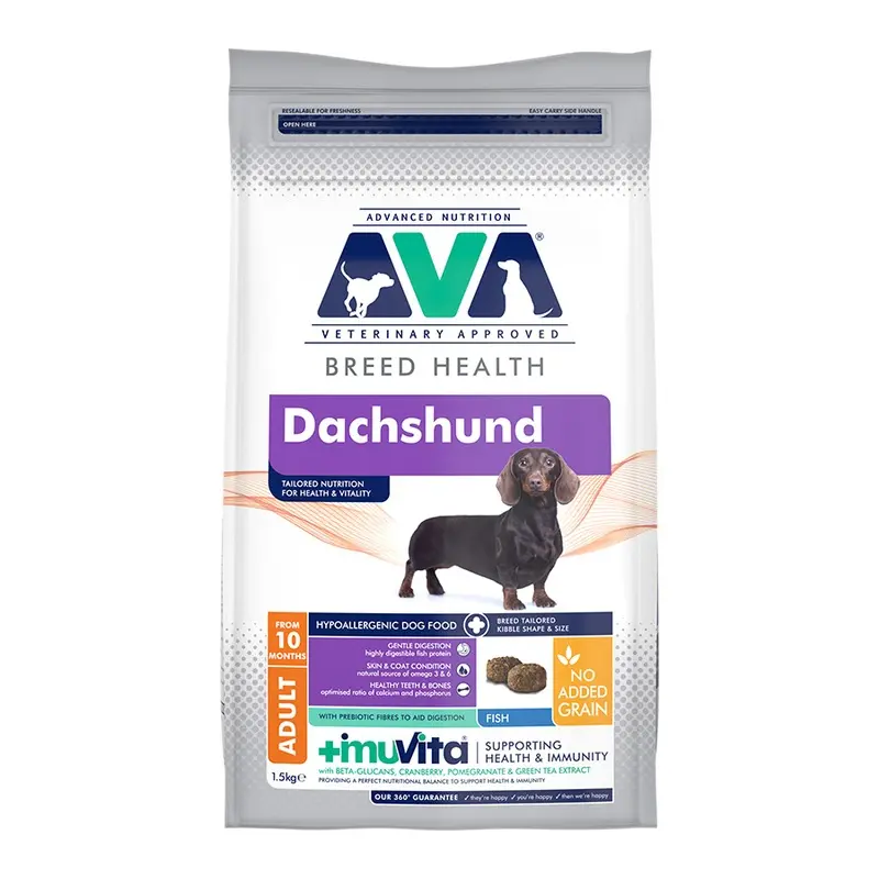 Ava Veterinary Approved Dachshund Dry Adult Dog Food 1.5Kg