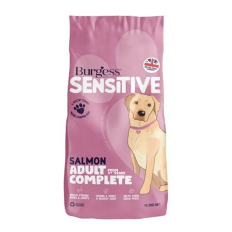 Burgess Salmon Sensitive Adult Dog & Rice 12.5Kg