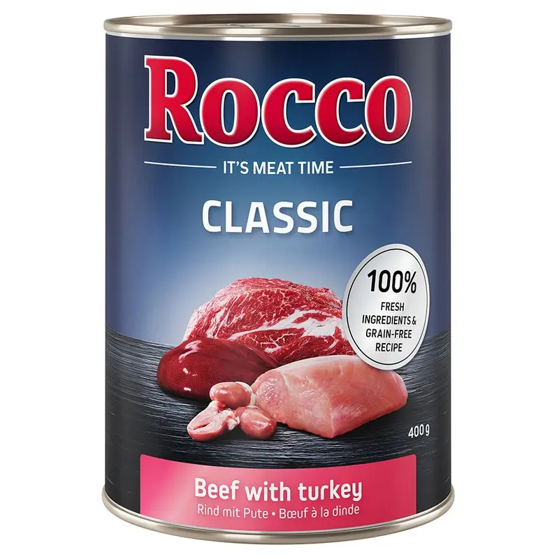 Rocco Classic 6 X 400G - Beef With Turkey