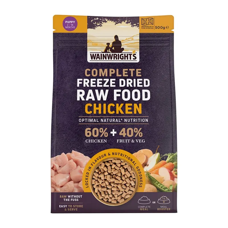 Wainwrights Complete Puppy Freeze Dried Raw Dog Food Chicken 500G