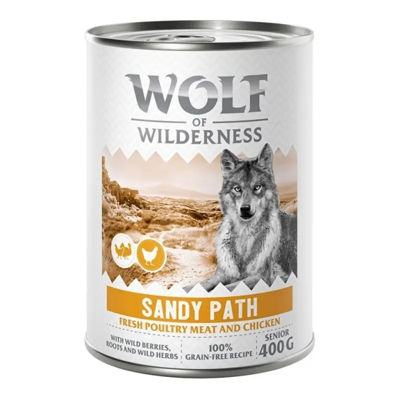 Wolf Of Wilderness Senior Expedition 6 X 400G - Sandy Path - Poultry With Chicken