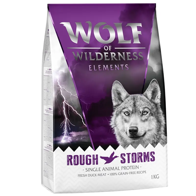 Wolf Of Wilderness Sensitive Adult "Rough Storms" - Duck - 1Kg