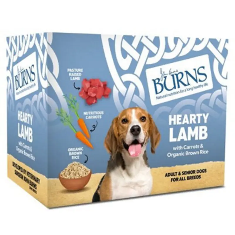 Burns Brown Lamb Veg & Rice Pack 395G Size 6