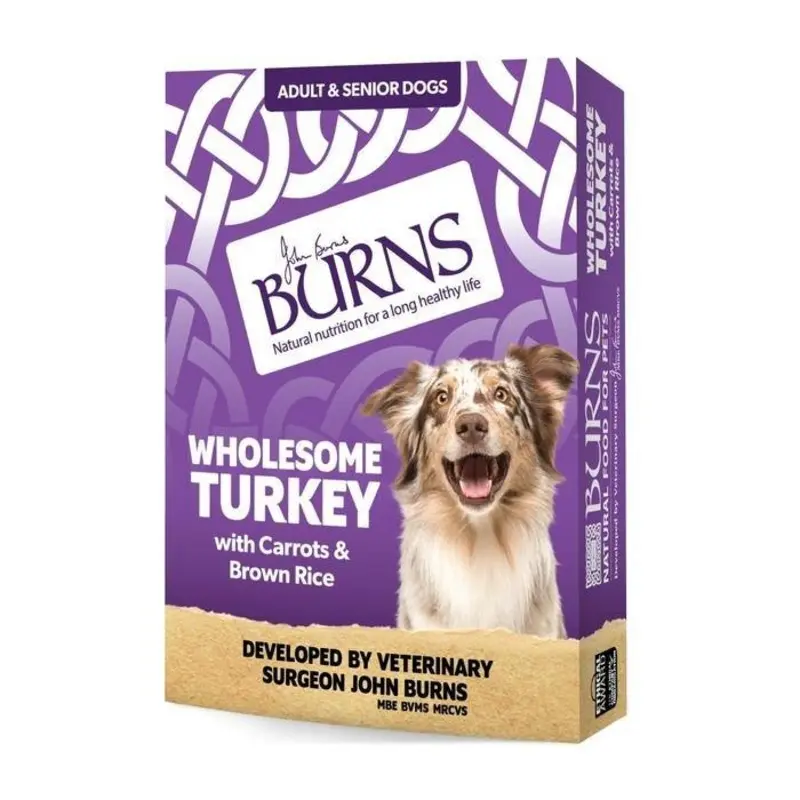 Burns Wholesome Turkey With Carrots Adult And Senior Dog Food - X 150G Brown Size 12