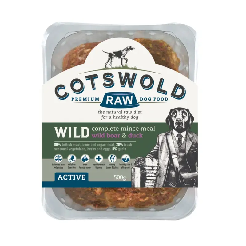 Cotswold Raw Unisex Brown 8020 Wild Boar And Duck 500G