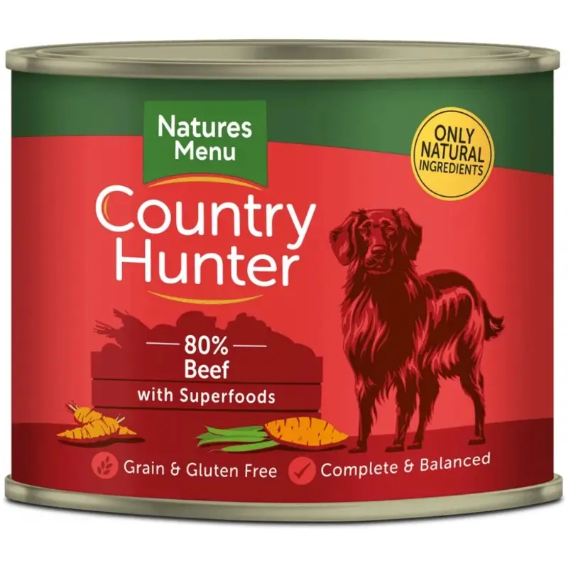 Country Hunter Green/Grain Dog Cans Beef With Superfoods Size 10