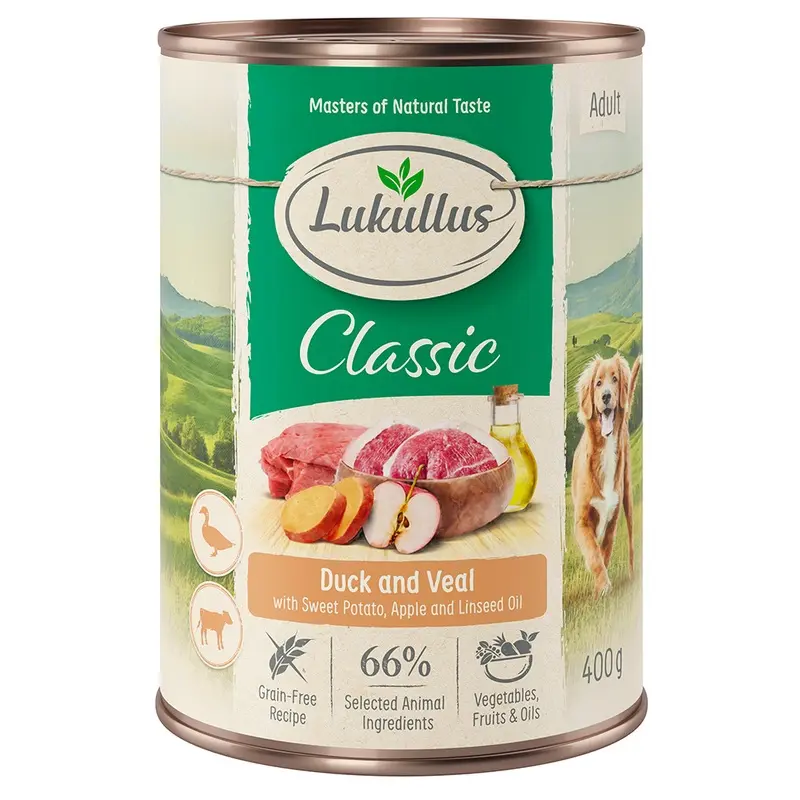 Lukullus Adult Duck & Veal - Grain-Free 6 X 400G
