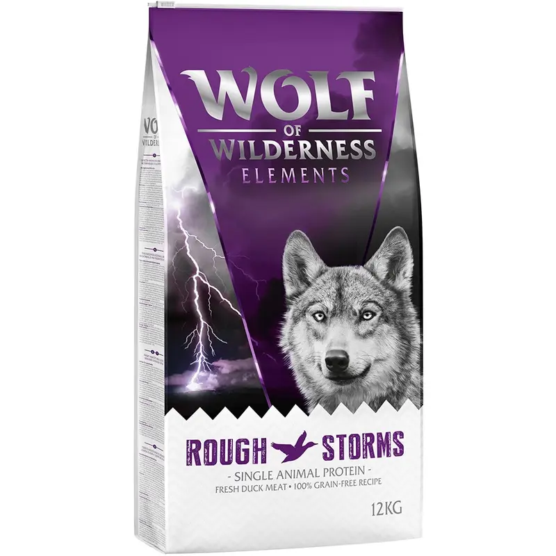Wolf Of Wilderness Sensitive Adult "Rough Storms" - Duck - 12Kg