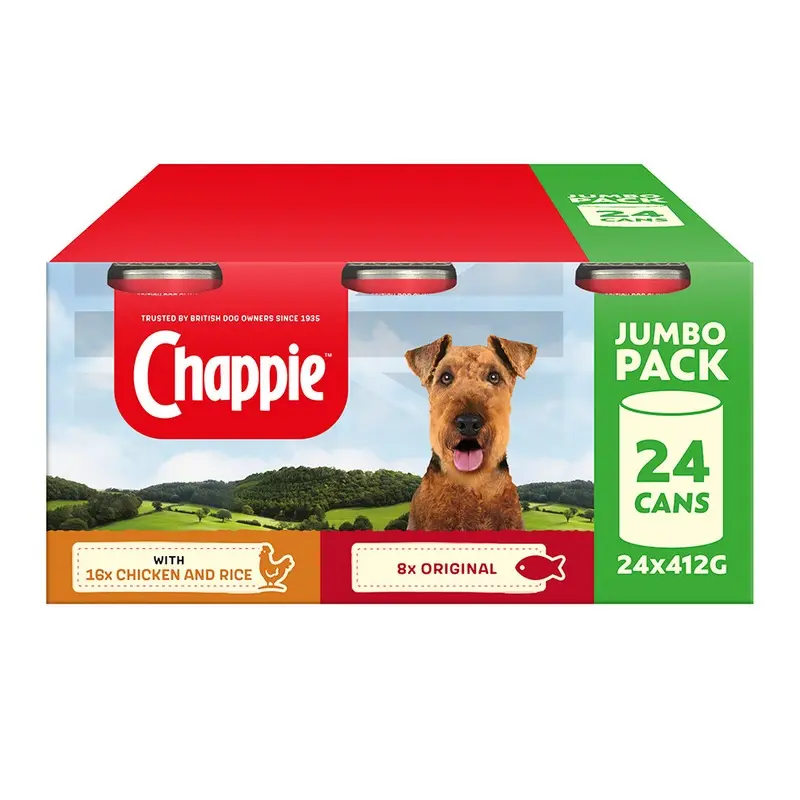 Chappie X 412G Cans (9.888Kg) (Pack Of 6) Size 24