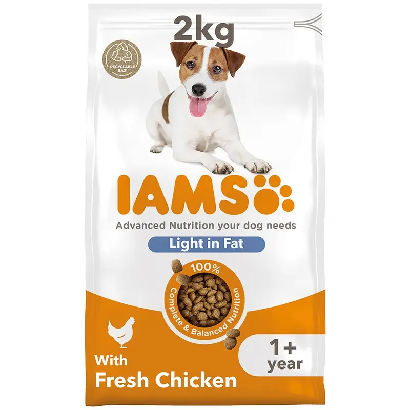 Iams Light In Fat Dry Adult Dog Food Chicken 2Kg