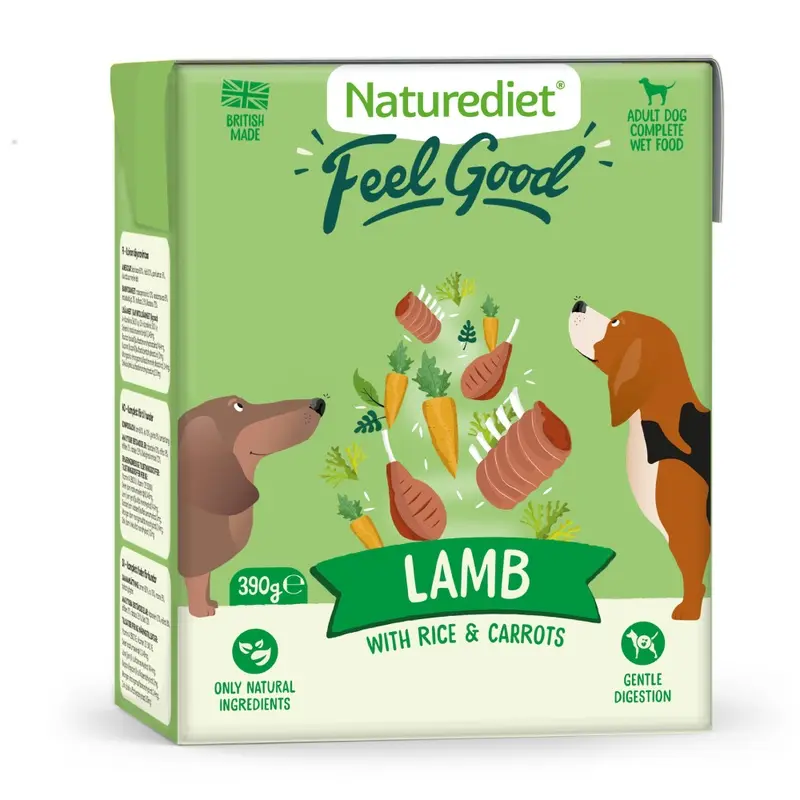 Naturediet Feel Good Adult - Lamb - 18 X 390G