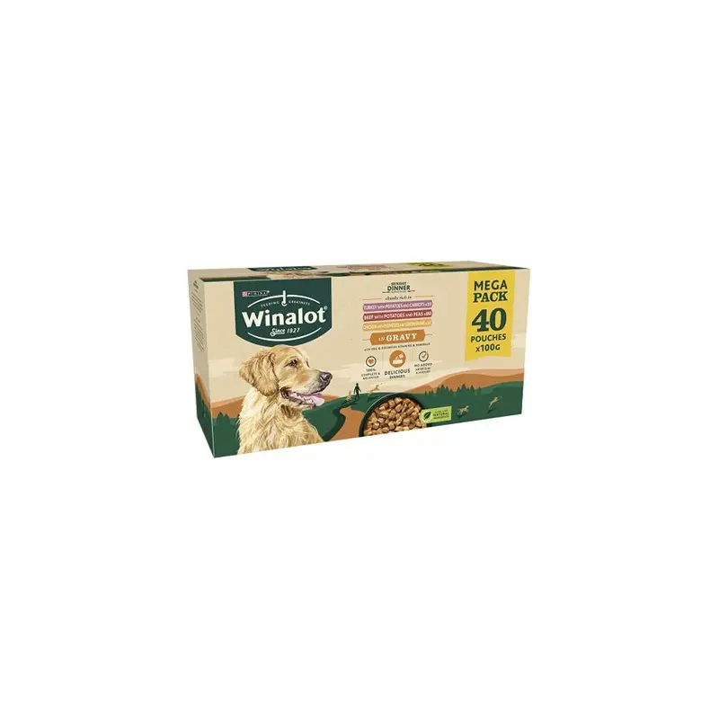 Purina Winalot Sunday Dinner Mixed In Gravy Wet Dog Food 40X100g