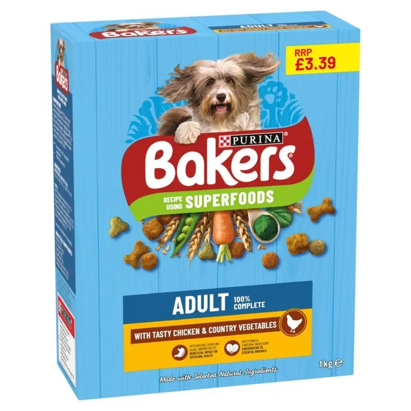 Bakers Adult With Tasty Chicken & Country Vegetables (Pack Of 5) 1Kg