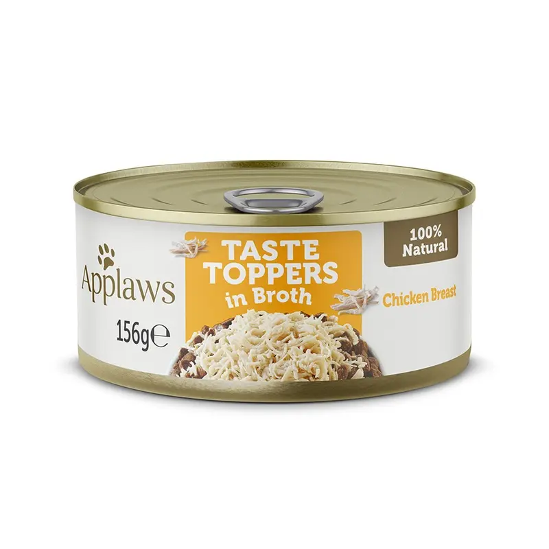 Applaws Taste Toppers Wet Dog Food Chicken In Broth Tin 156G
