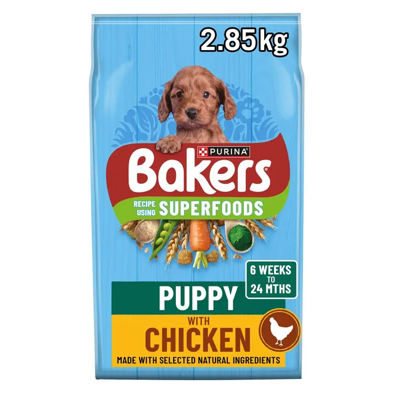Bakers Small Dog Dry Dog Food With Tasty Chicken & Country Vegetables 2.85Kg